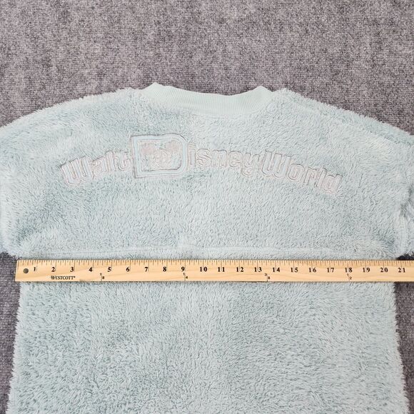 Disney World Sweatshirt Kids XL Teal Sparkle Spirit Jersey Youth Sherpa Fleece - Picture 4 of 16